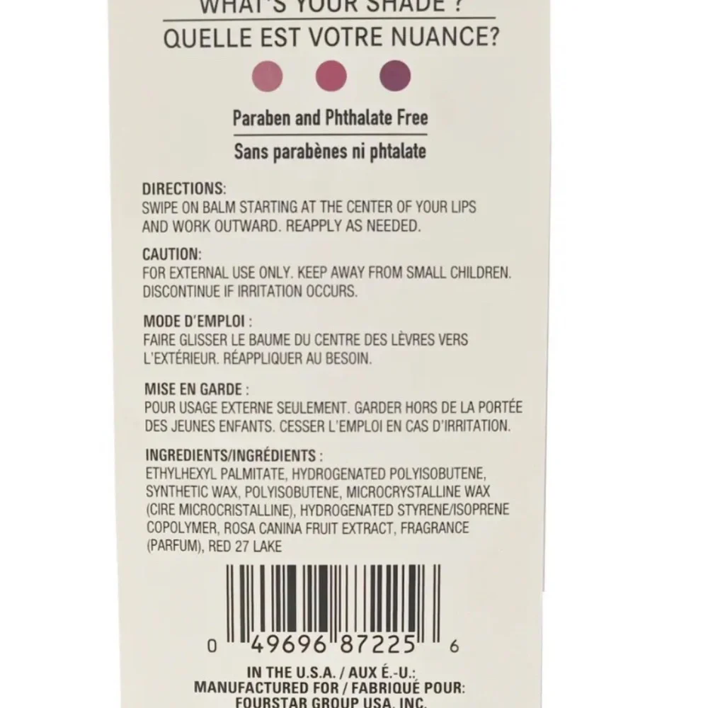 B Pure Rose Oil Lip Balm 1-ct
